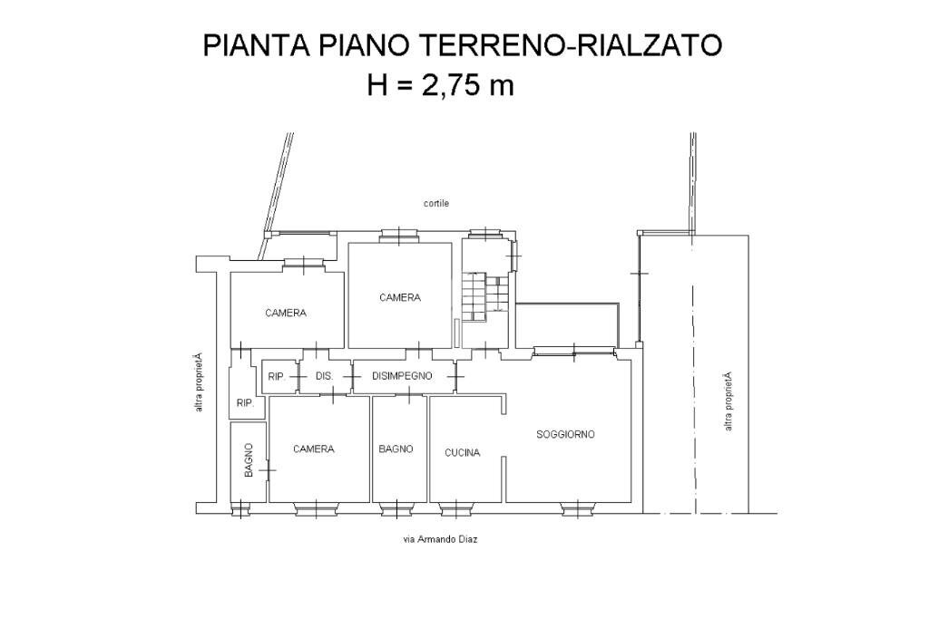 Casa semi indipendente Via diaz, Trofarello - planimetria 1