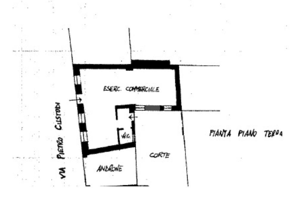 Negozio Via Pietro Custodi, Galliate - planimetria 1