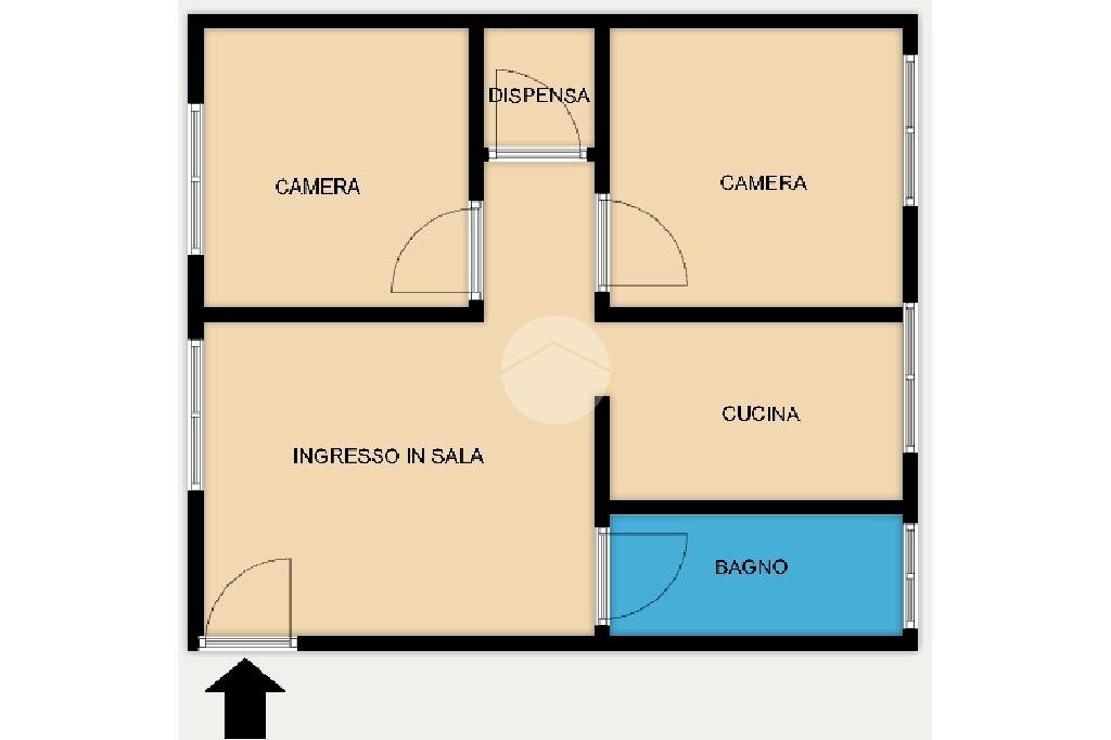 Quadrilocale Via Mario Bercilli, Genova (zona Certosa) - planimetria 1