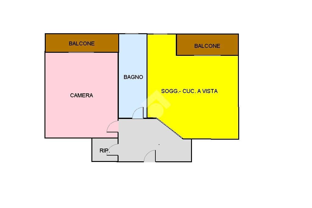 Bilocale Via romagna, Cinisello Balsamo - planimetria 1