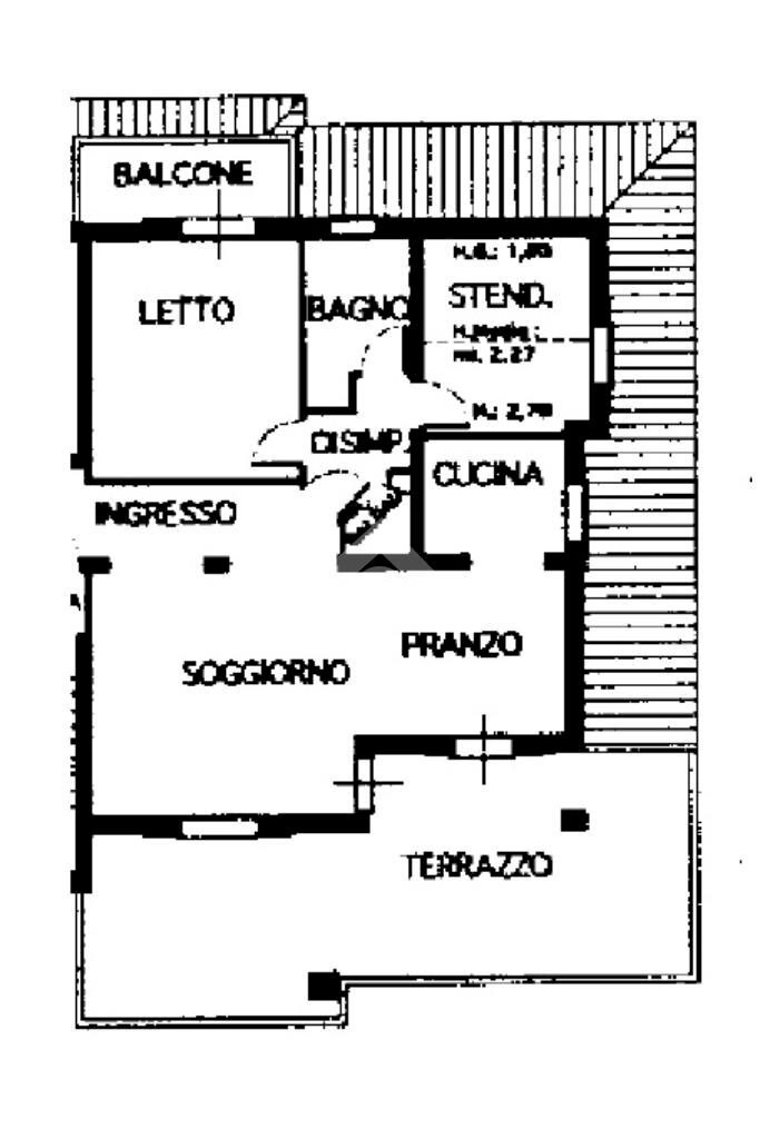 Trilocale Via Ariosto, Rio Saliceto - planimetria 1