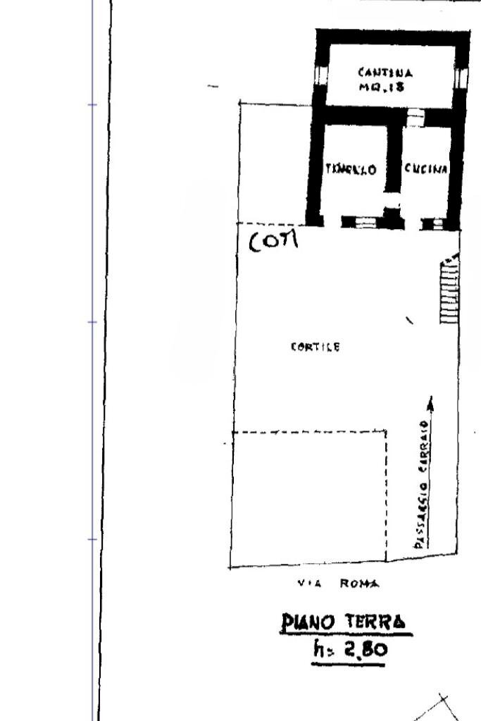 Rustico Via Roma, Cossano Canavese - planimetria 1