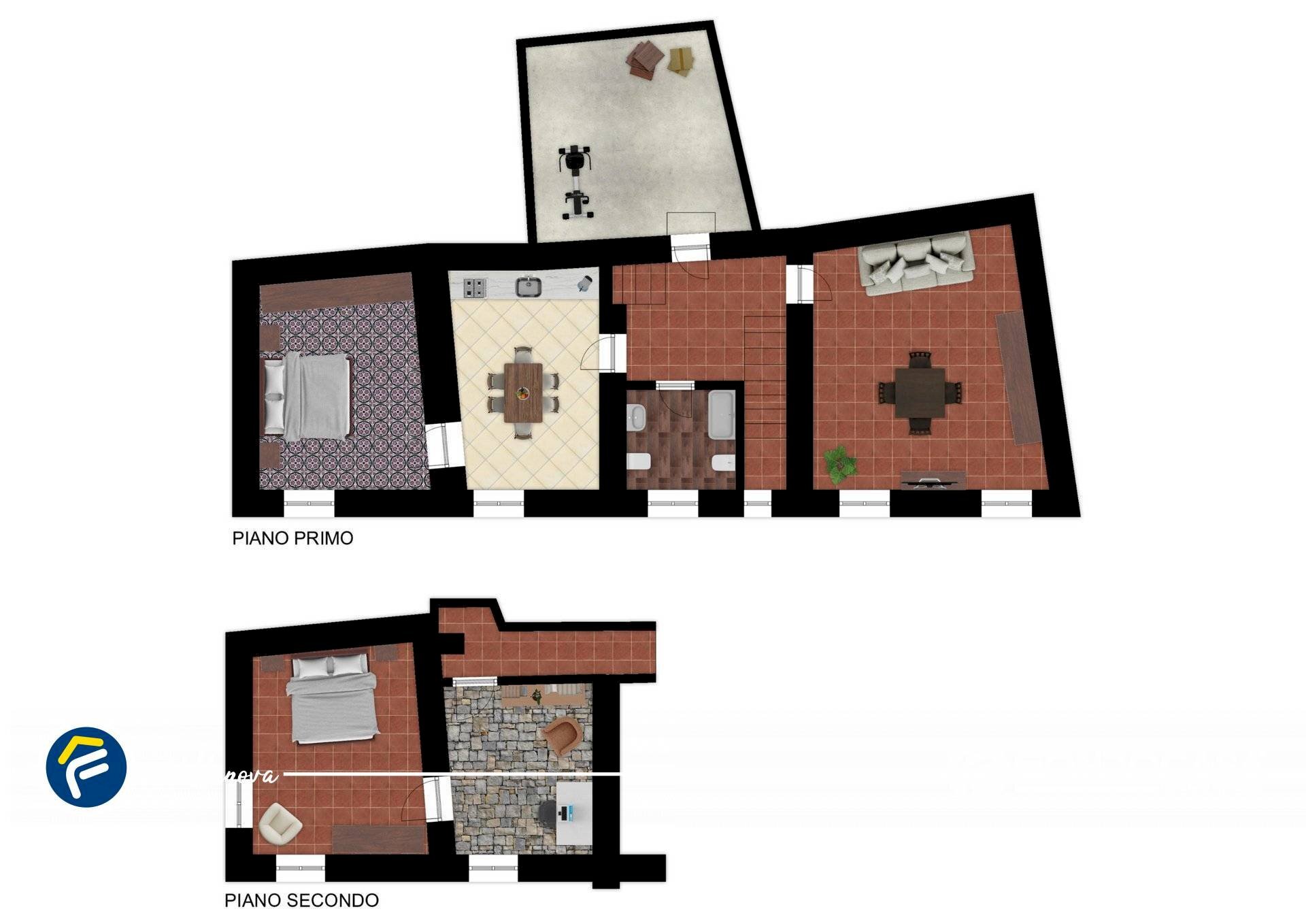 Foto 29 - Four-room apartment via villa, Casanova Lerrone - floor plans 1