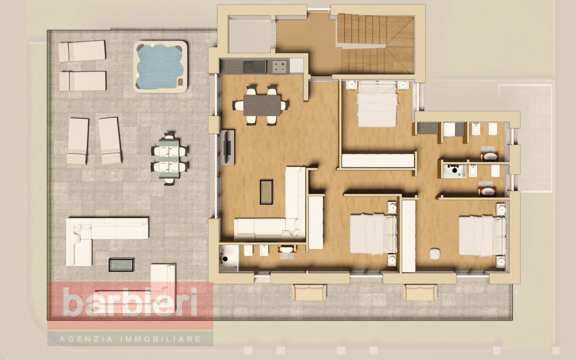 Foto 20 - Three-room apartment Piazzale Napoli
 
5, Cervia - floor plans 1