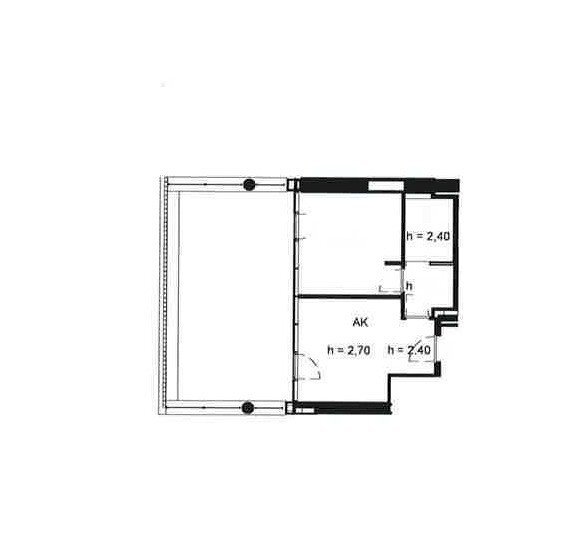 Bilocale piazzale John Fitzgerald Kennedy, Genova - planimetria 1