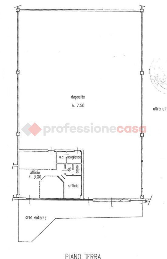 Capannone via DELLE ROBINIE, Mezzomerico - planimetria 1