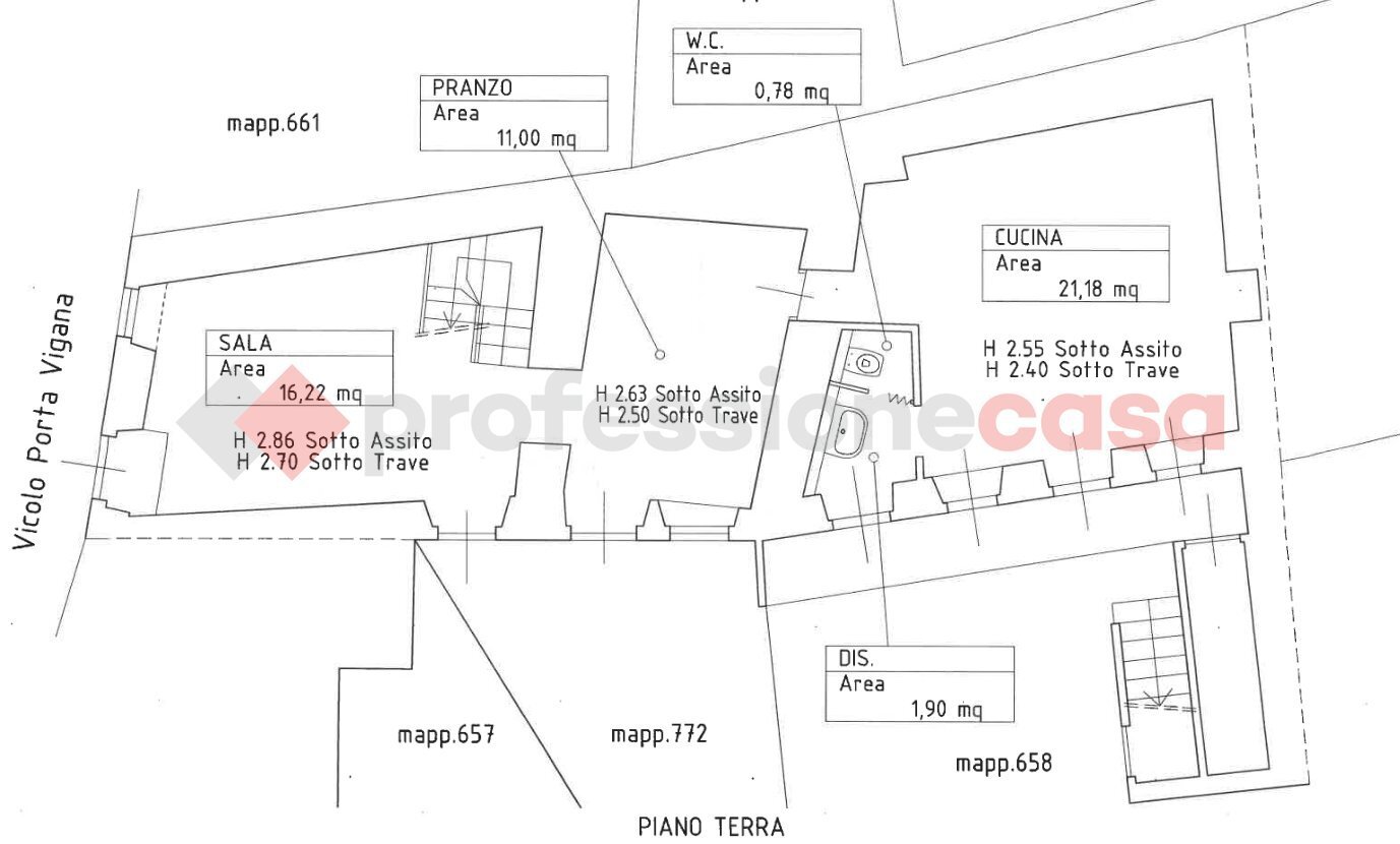 Casa indipendente via Porta vigana, Invorio - planimetria 1
