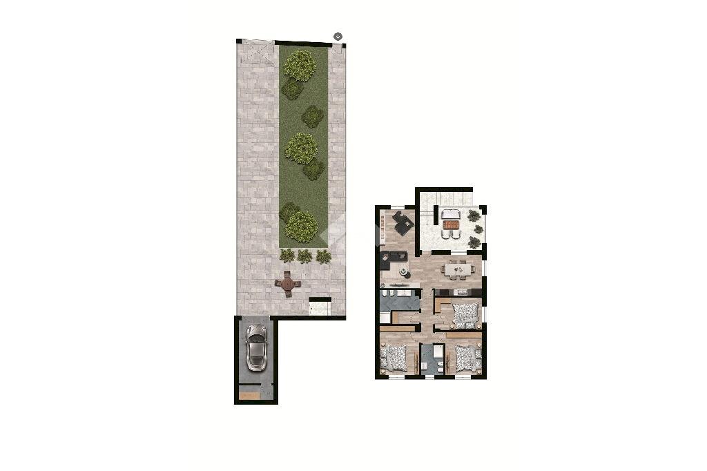Four-room apartment Via Paolo Borsellino, Pieve di Cento - floor plans 1