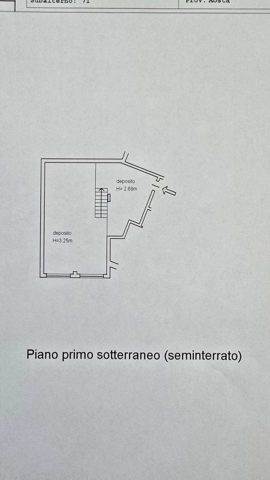 Deposito Frazione Fachet, 3, Sarre - planimetria 1