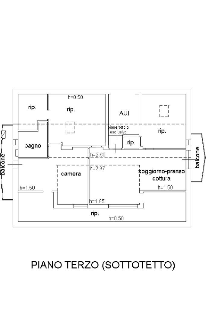Attico Via Torino, Riccione - planimetria 1