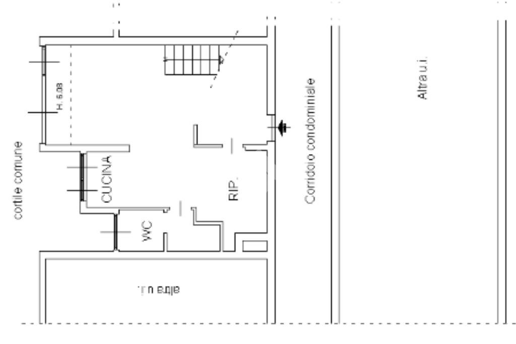 Appartamento Via Enrico Falck, Milano (zona Gallaratese) - planimetria 1