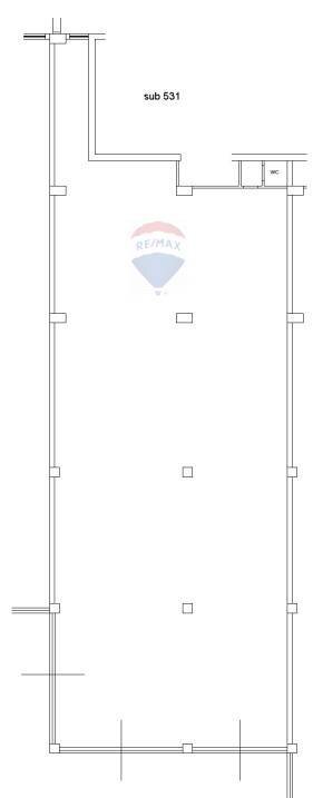Pianta 2D - Locale Commerciale Via Salaria
 
219 B, Monterotondo - planimetria 1