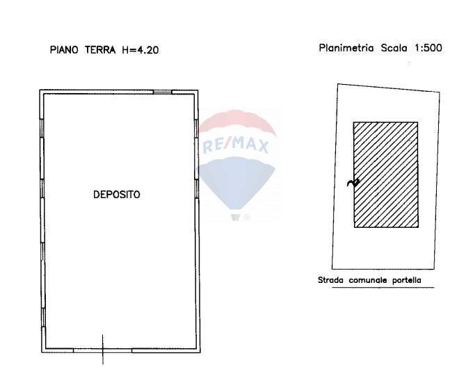 Pianta 2D - Magazzino via Magellano
 
14, Grammichele - planimetria 1
