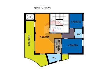 Pianta 2D - Trilocale Via Principe di Piemonte
 
52, Casoria - foto 12