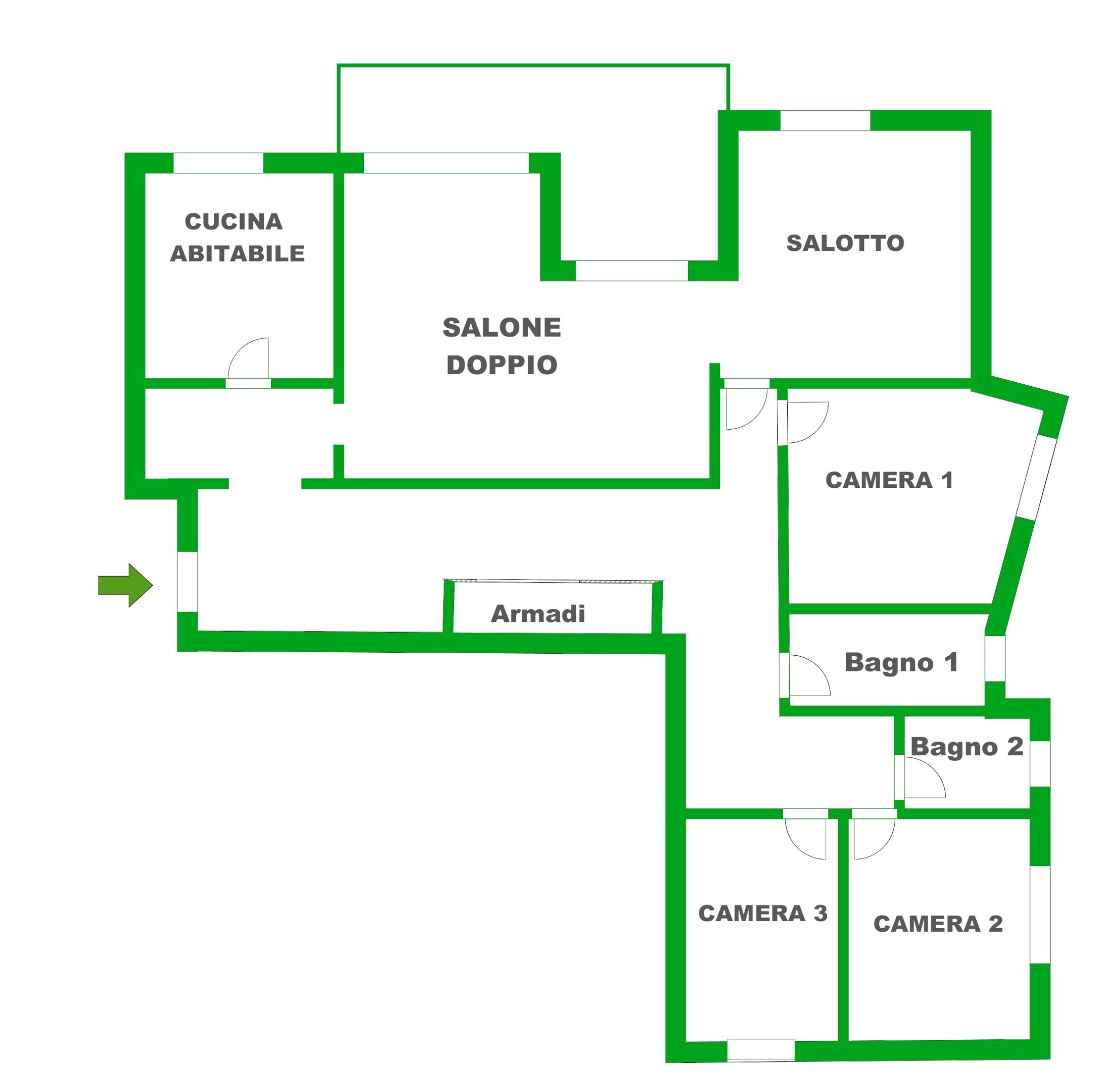 Apartment Savona (neighborhood Villetta) - floor plans 1