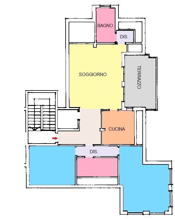 Foto 21 - Three-room apartment Via Pola
 
2, Legnano - floor plans 1
