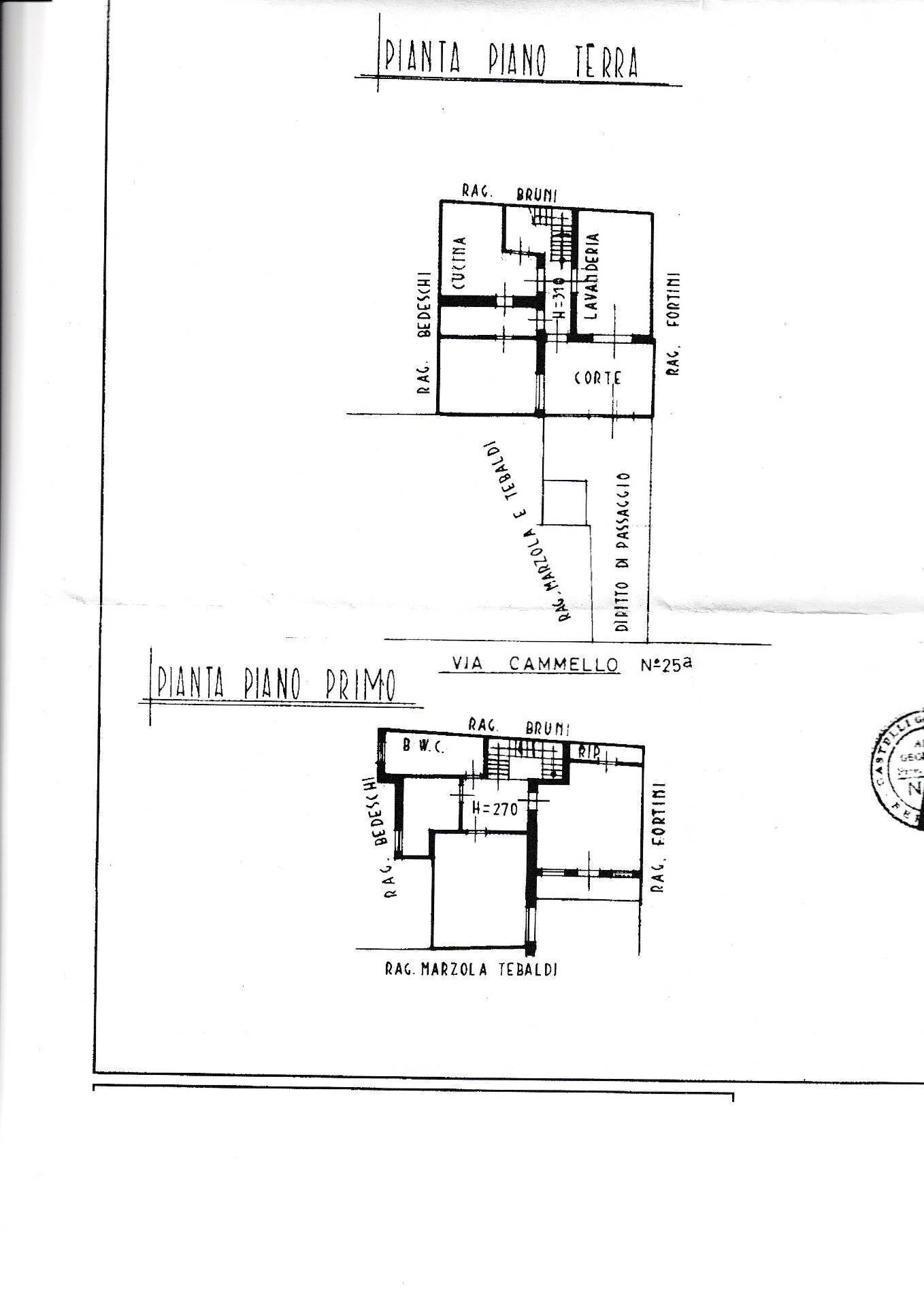 Foto 2 - Casa indipendente Via Cammello, Ferrara - planimetria 1