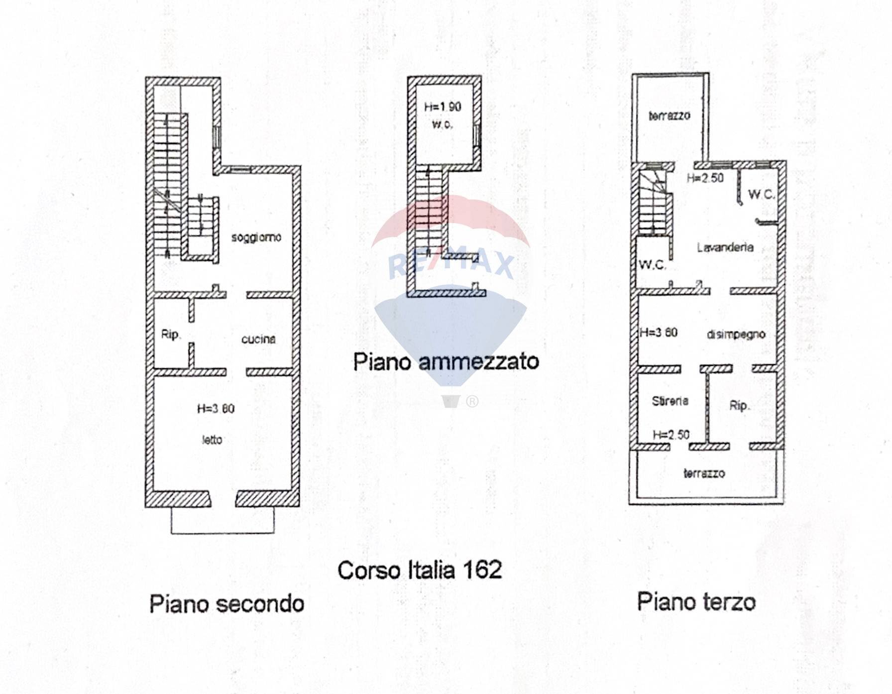 Pianta 2D - Appartamento Corso Italia
 
162, Ragusa - planimetria 1