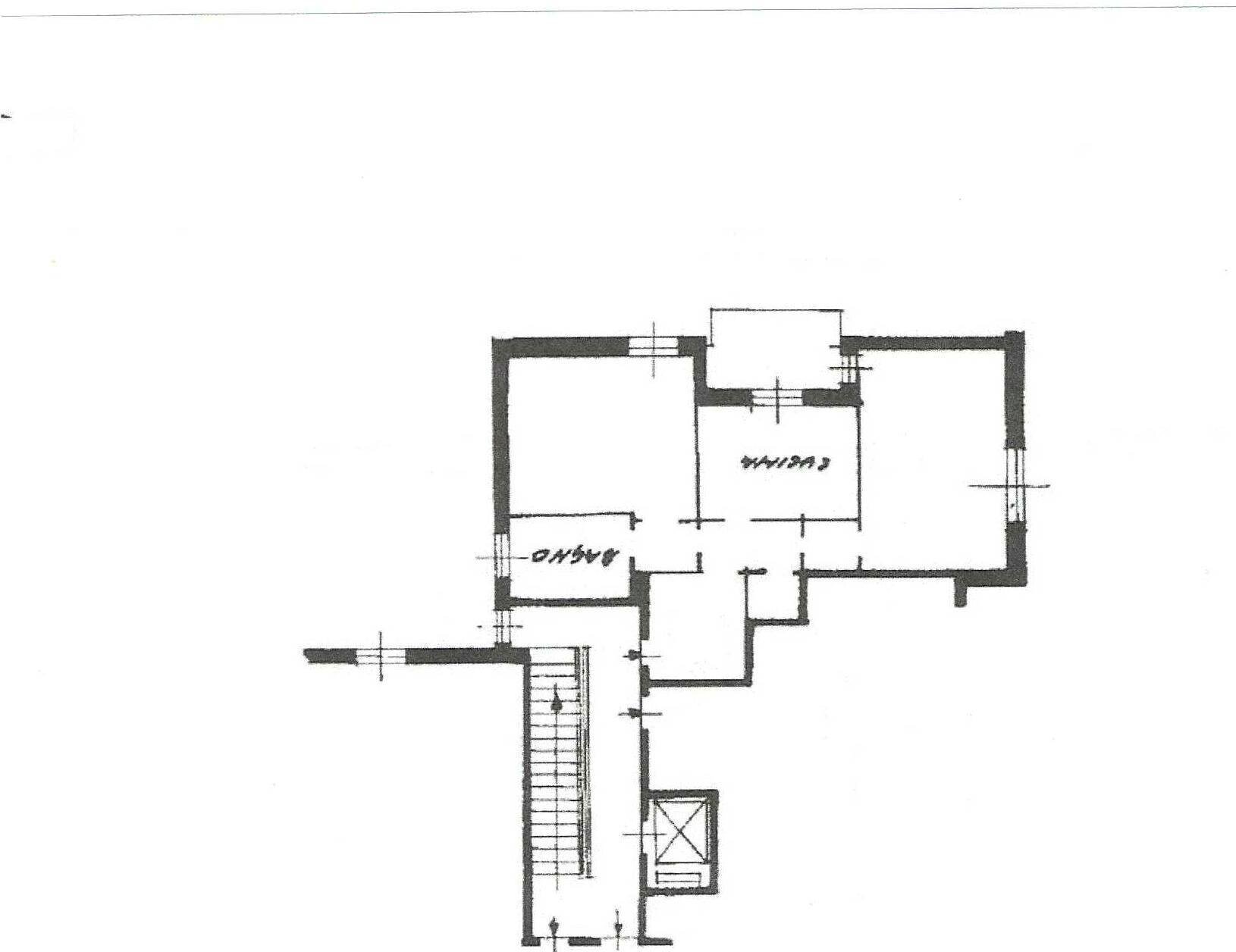 Two-room apartment via Rinaldo Rigola, Genova (neighborhood Sampierdarena) - floor plans 1