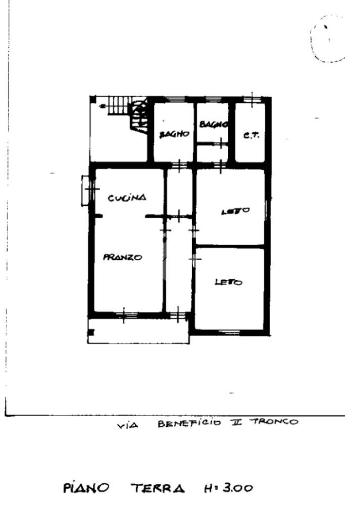 Casa indipendente Via Beneficio II° Tronco, Cervia - planimetria 1