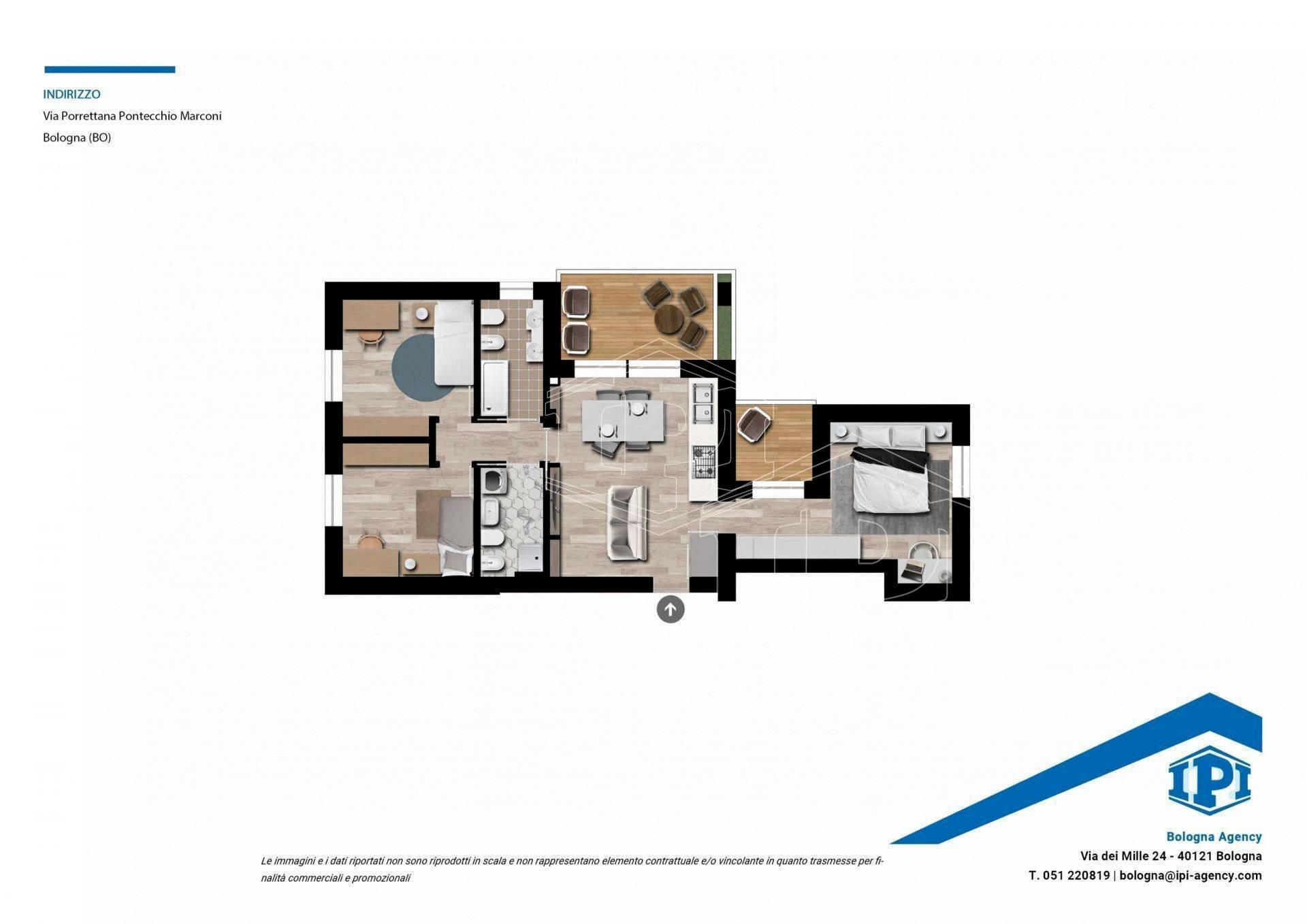 Four-room apartment Via Porrettana, Sasso Marconi - photo 2