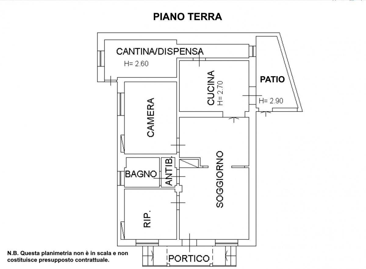 Casa indipendente Roletto - planimetria 1