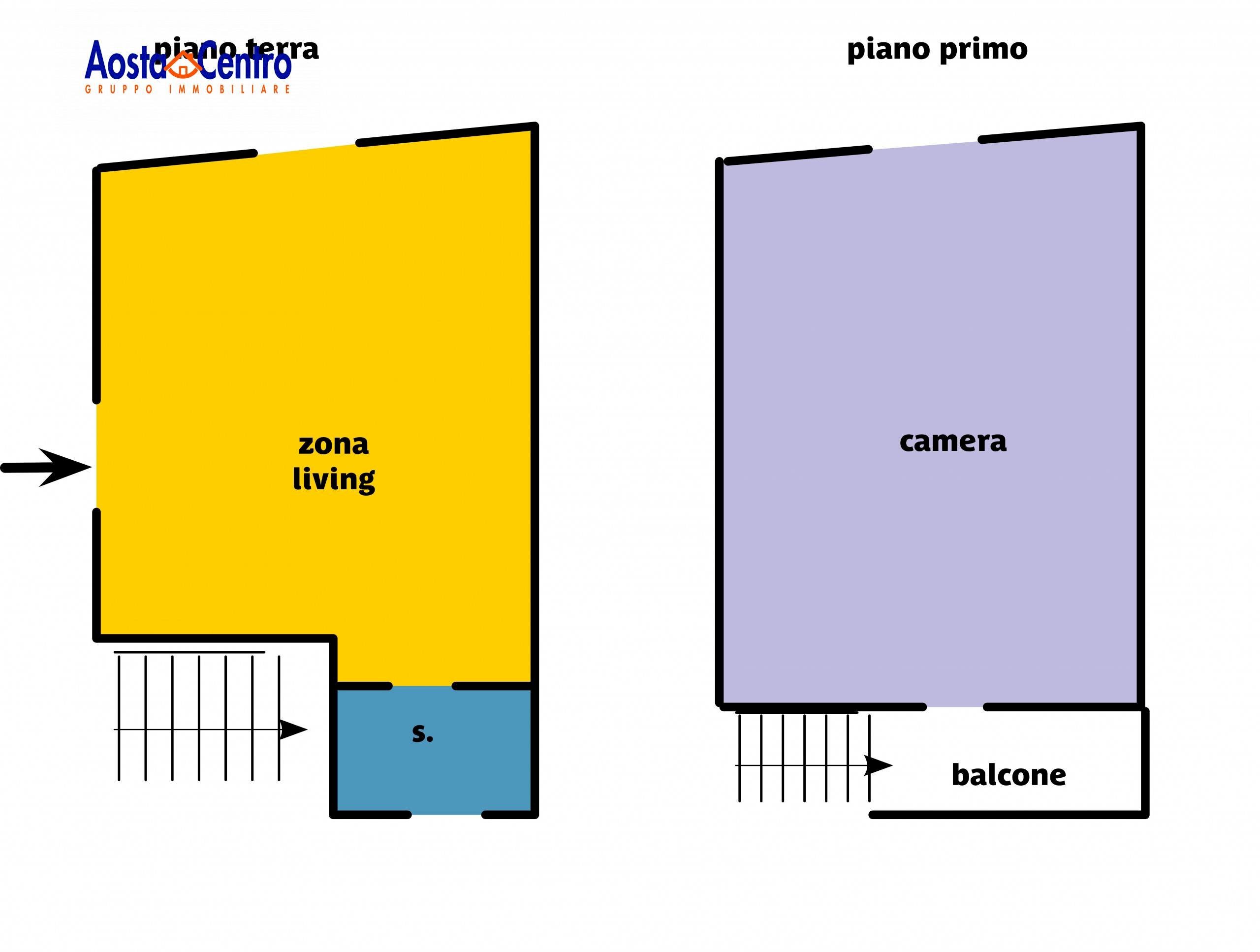 Foto 20 - Casa indipendente Località Champé
 
437, Charvensod - planimetria 1