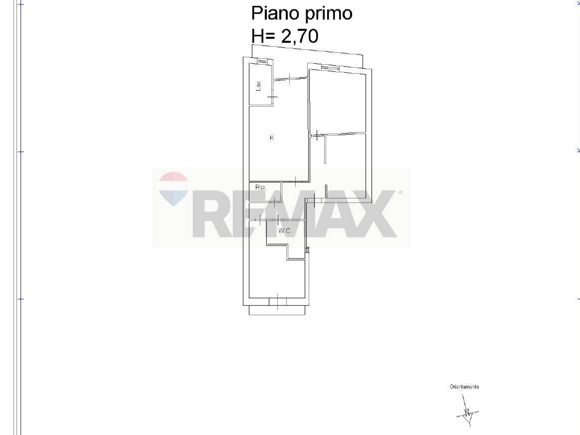 Pianta 2D - Four-room apartment Paterno - floor plans 1