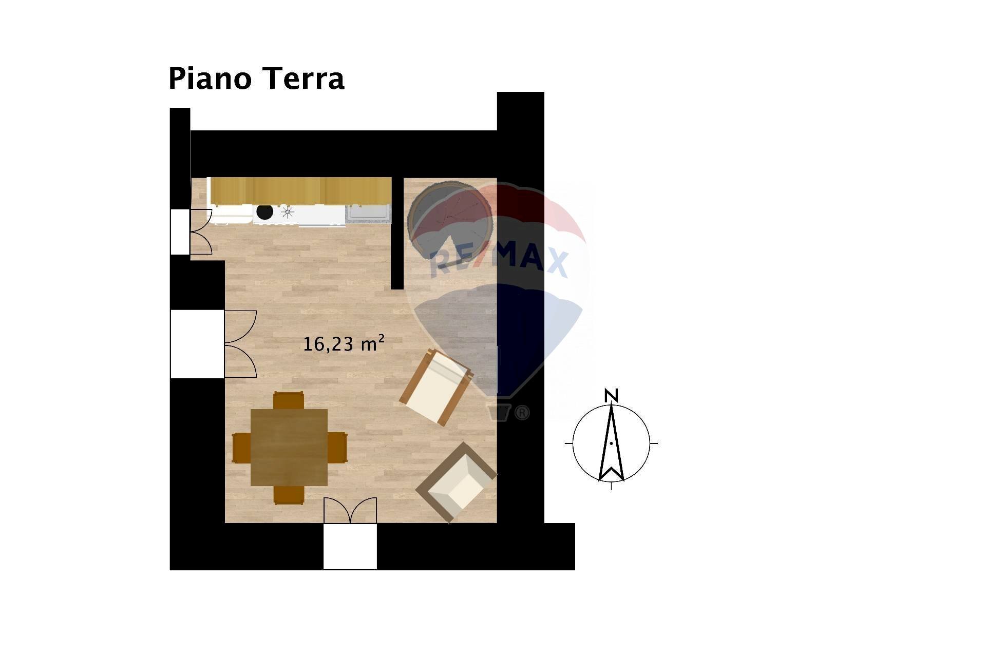 Pianta 2D - Casa semi indipendente Montese - planimetria 1
