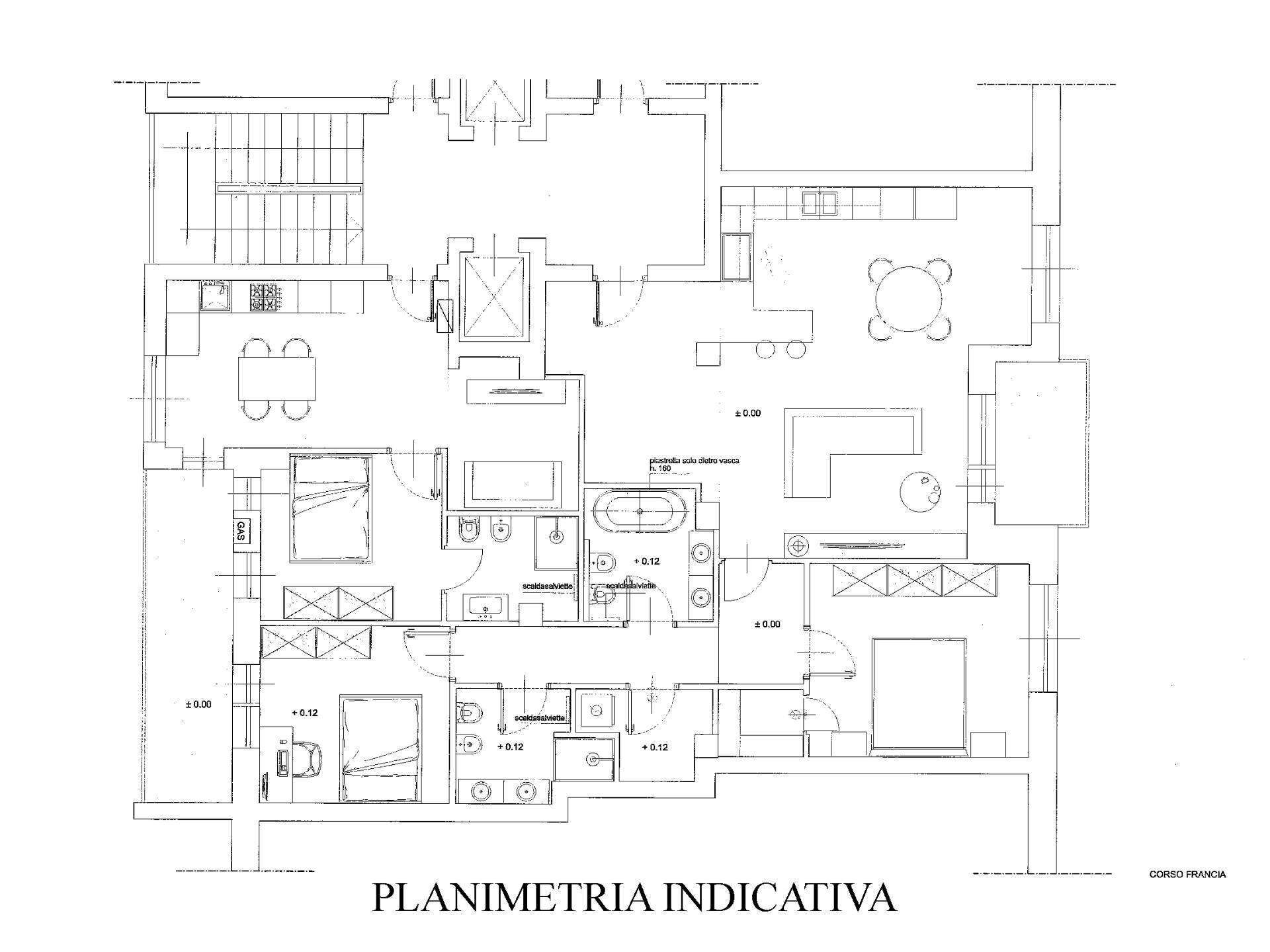 Foto 33 - Apartment Corso Francia, Torino - floor plans 1