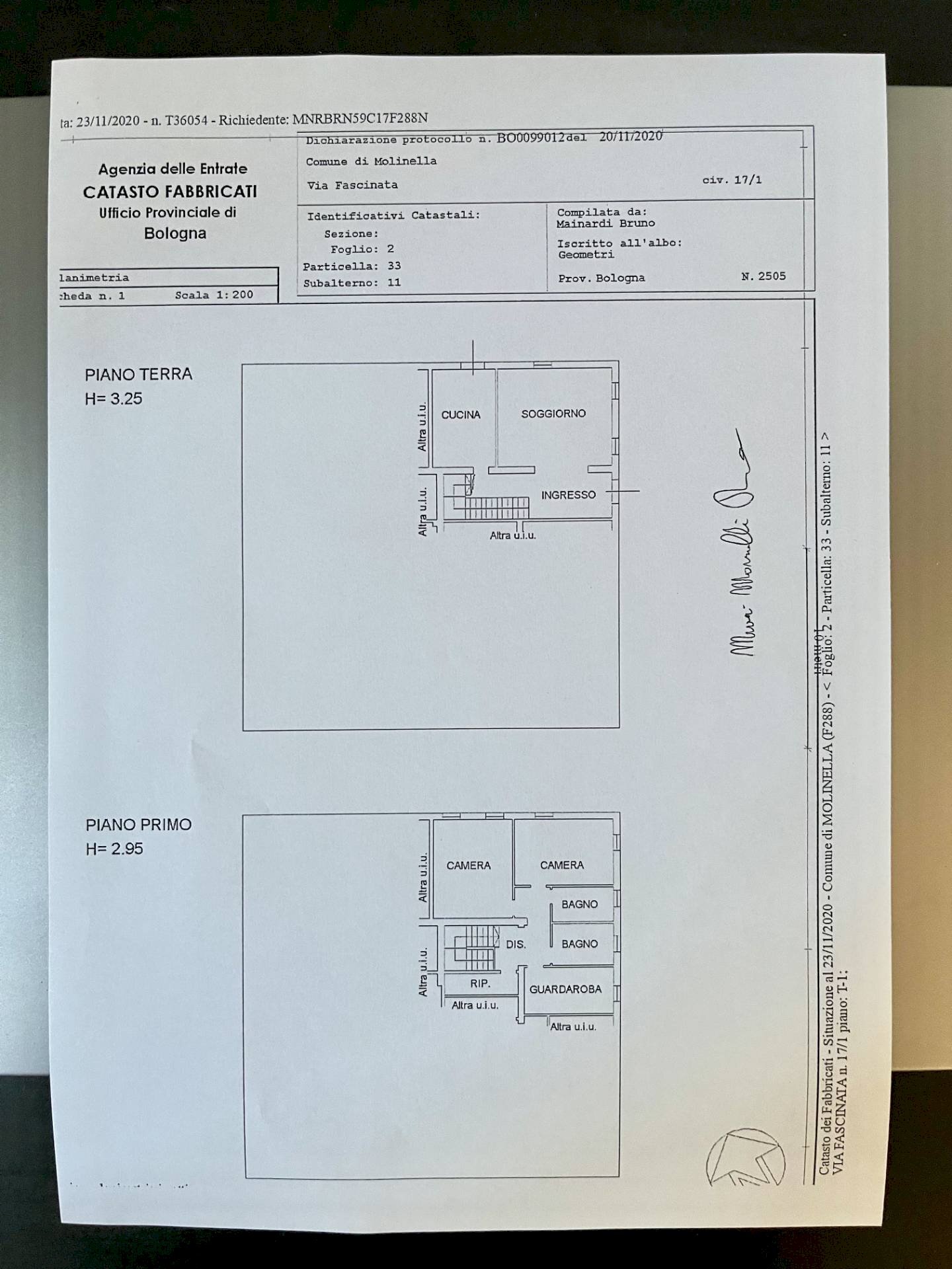 Foto 50 - Villa a Schiera via fascinata
 
17/1, Molinella - planimetria 1