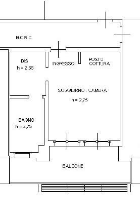 Appartamento piazza Abramo Oldrini, Sesto San Giovanni - planimetria 1