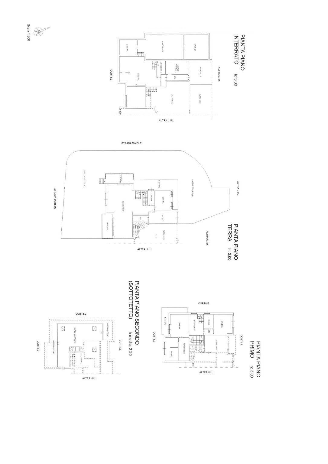 Villa strada Maiole, Moncalieri - floor plans 1