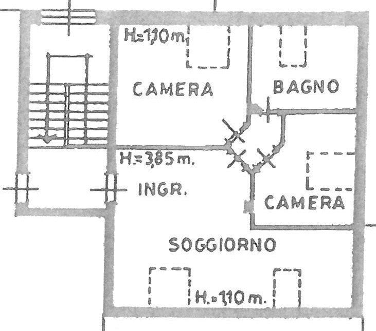 Attico via Luigi Einaudi, 11, Borgo San Dalmazzo - planimetria 1