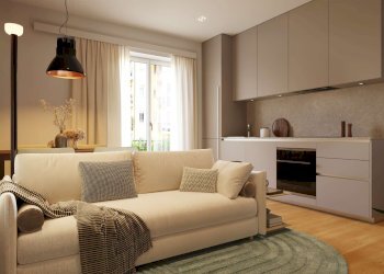 zona giorno con angolo cottura - Bilocale corso Massimo D'Azeglio, 76, Torino (zona San Salvario) - foto 1