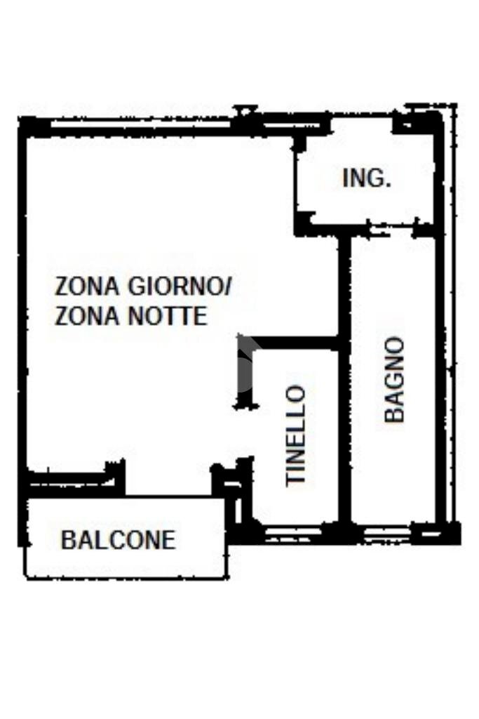 One-room apartment Via Cavour, Sampeyre - floor plans 1