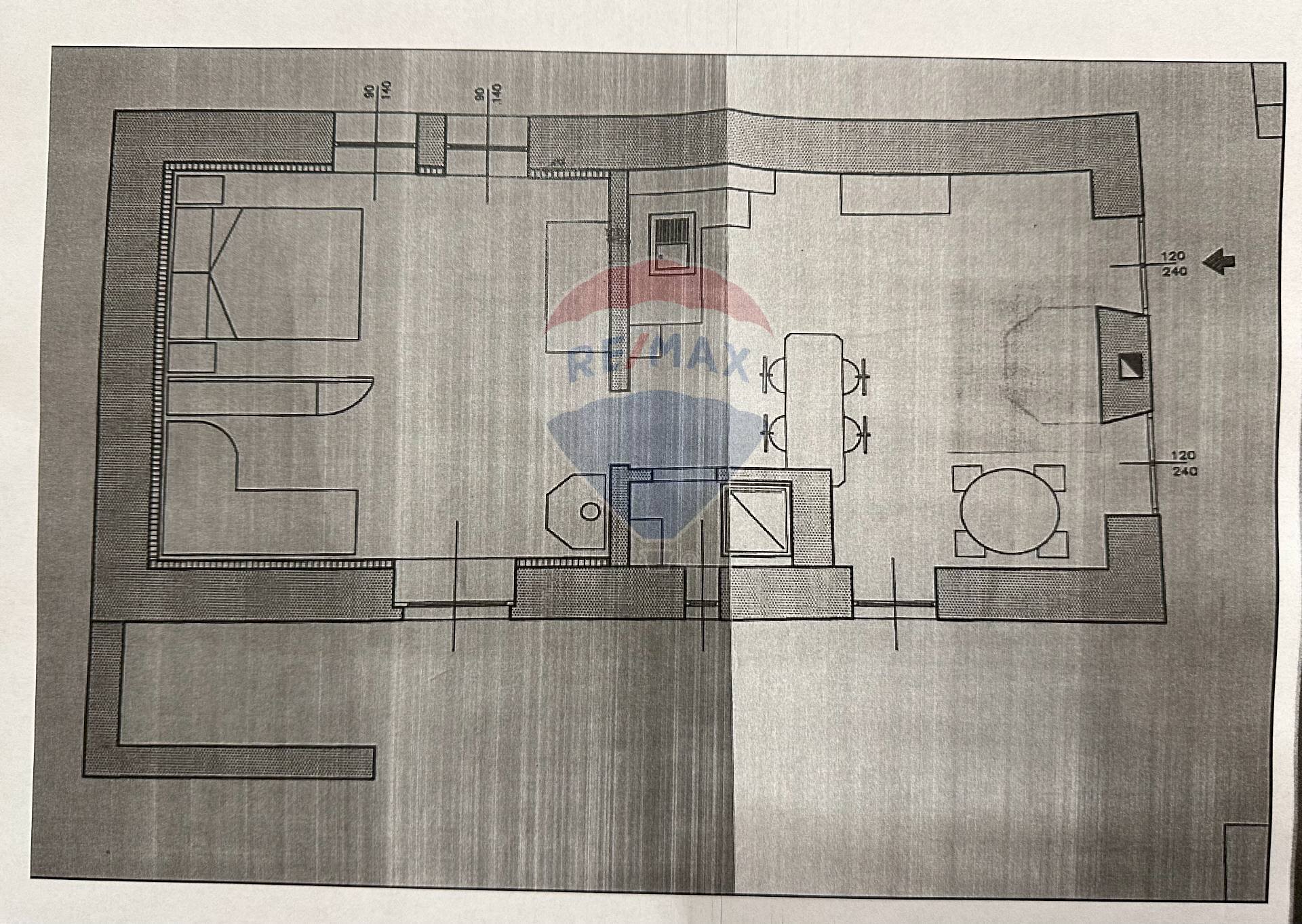 Pianta 2D - Bilocale Cannobio - planimetria 1