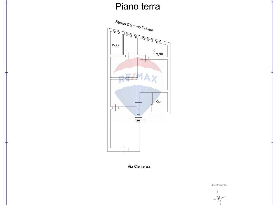 Pianta 2D - Quadrilocale Paterno - planimetria 1