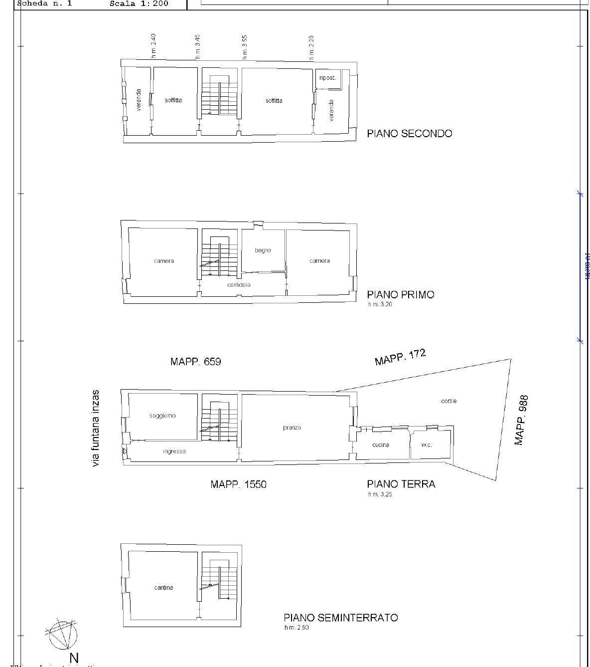 Foto 3 - Casa indipendente via funtana inzas
 
19, Berchidda - planimetria 1
