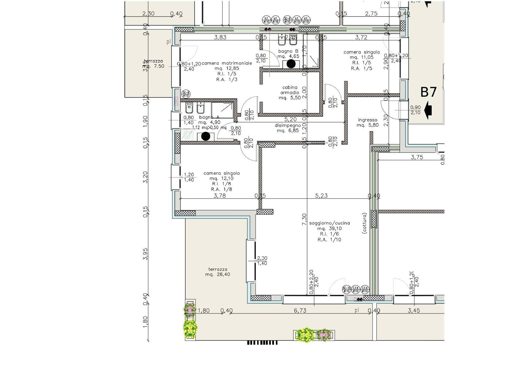 Foto 32 - Quadrilocale Via Don Bepo Vavassori, Valbrembo - planimetria 1