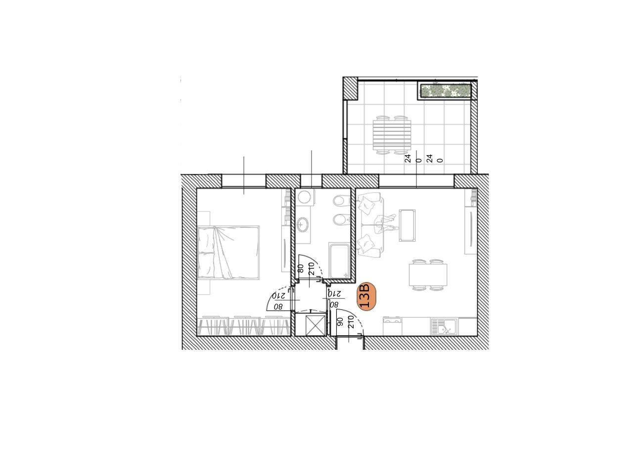 Foto 28 - Bilocale Via Giuseppe Ravizza
 
sn, Bergamo - planimetria 1