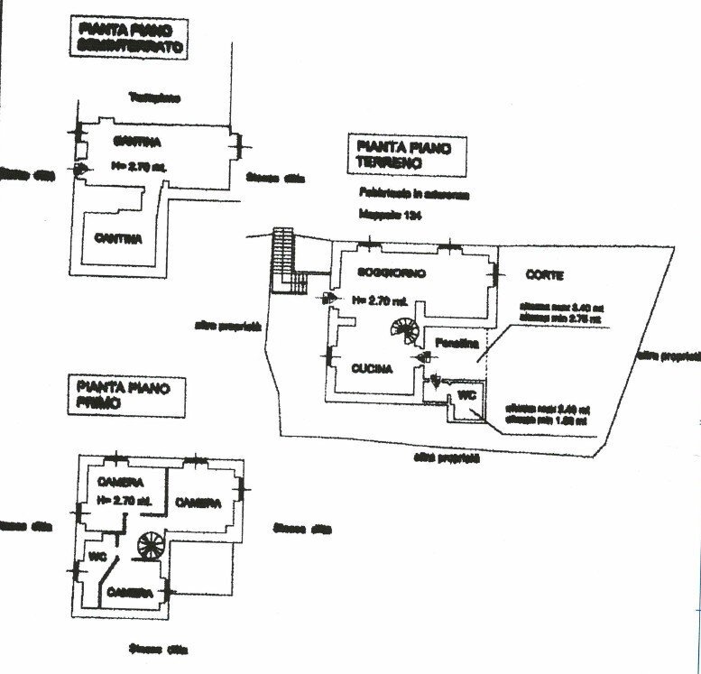 Villa via Sant'Andrea di Rovereto, 28, Chiavari - planimetria 1