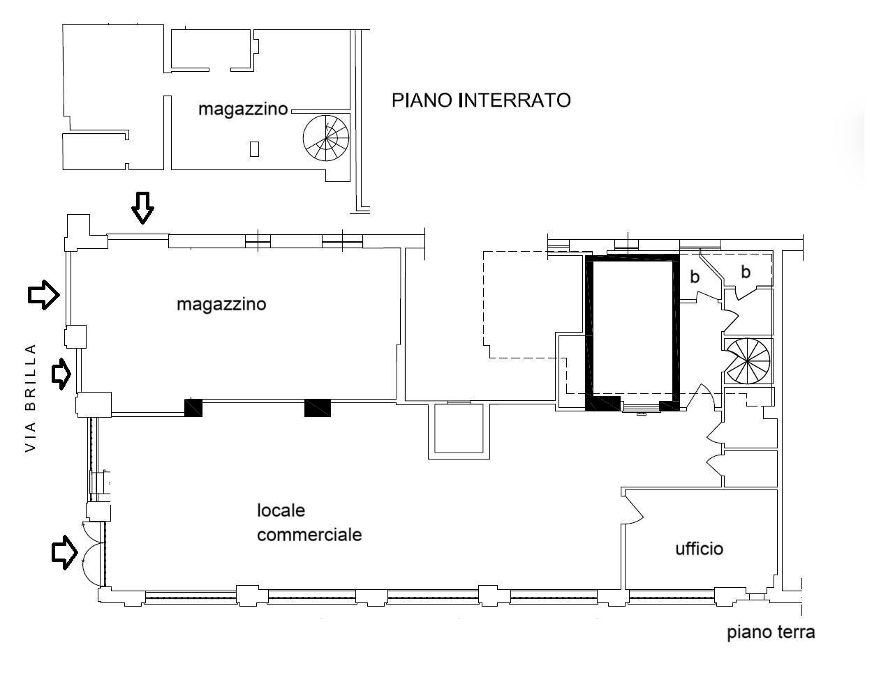 Locale Commerciale Via Brilla, Savona - planimetria 1