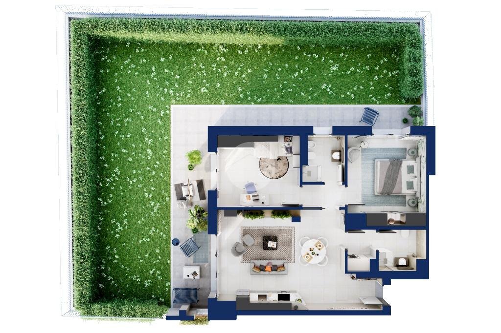 Three-room apartment Via chiesa, Marcallo con Casone - floor plans 1