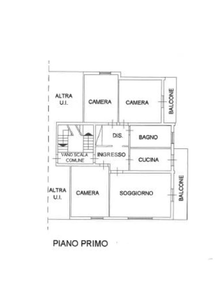 Porzione di casa Via ferrari, Viano - planimetria 1