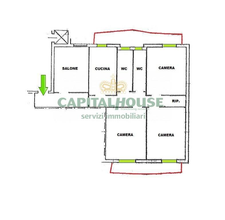 Foto 24 - Semi-detached house via Renella, Caserta - floor plans 1