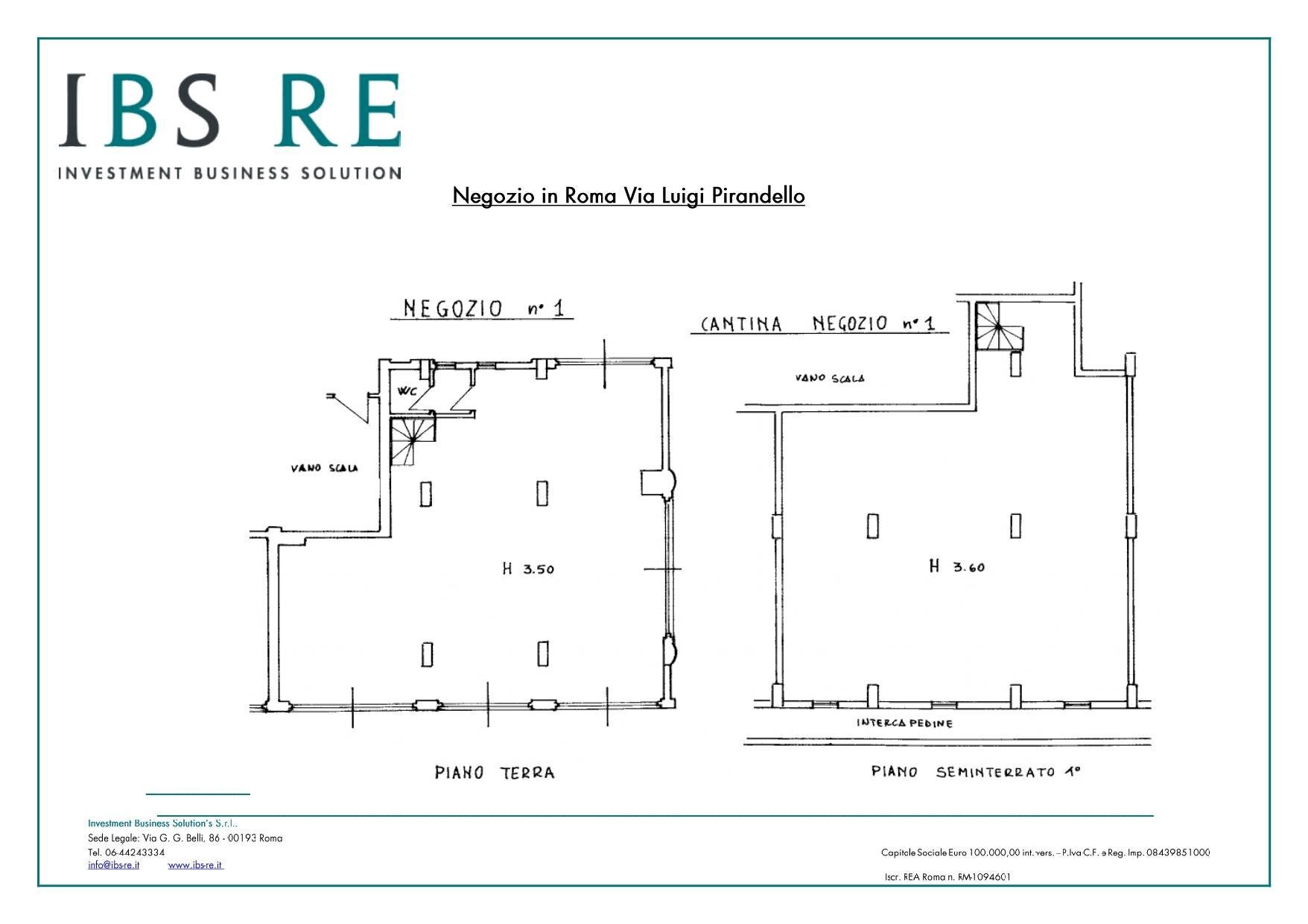 Foto 8 - Shop Via Luigi Pirandello, Roma - floor plans 1