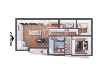 Pianta 3D - Quadrilocale Via Don Francesco Riccardi
 
NC, Sannicandro di Bari - foto 3