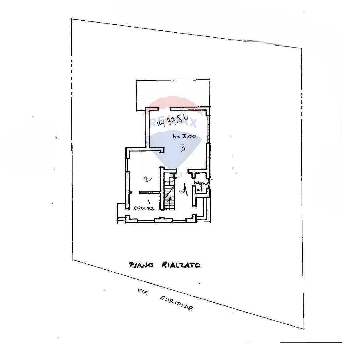 Pianta 2D - Villa Via Euripide, Roma - floor plans 1