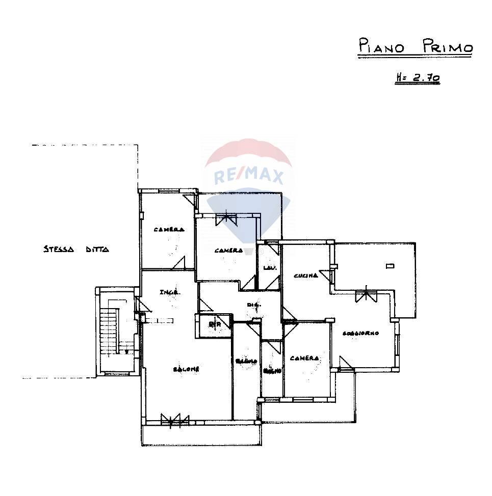 Pianta 2D - Appartamento Via Umberto
 
229, Fiumefreddo di Sicilia - planimetria 1